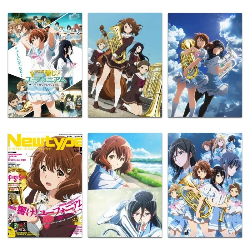 Sound Euphonium  Tapestry Anime Brass Band Girls School Uniform Summer Bedroom Dorm College Home Decor Fans Gifts