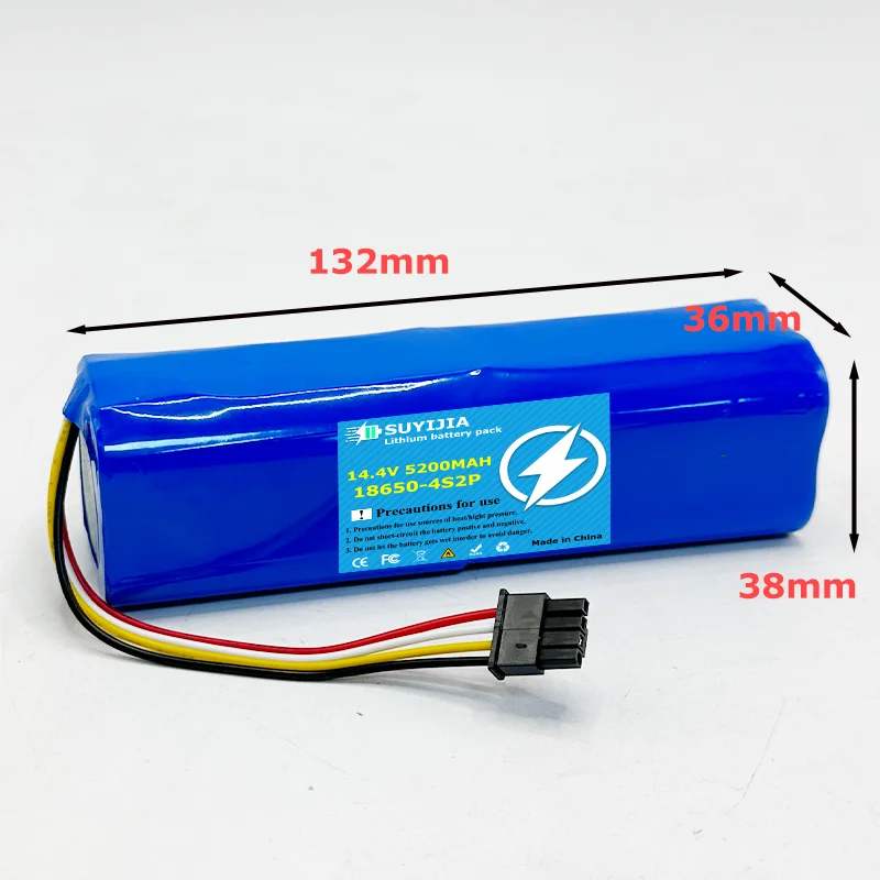 14.4V 5200mAh Sweeping Robot Battery for Dreame F9 D9 L10Pro PLUS S10pro S20 X10 X20 P2008 P2026 P2150 MMBK RLS6 LADC/2 RLS92CE