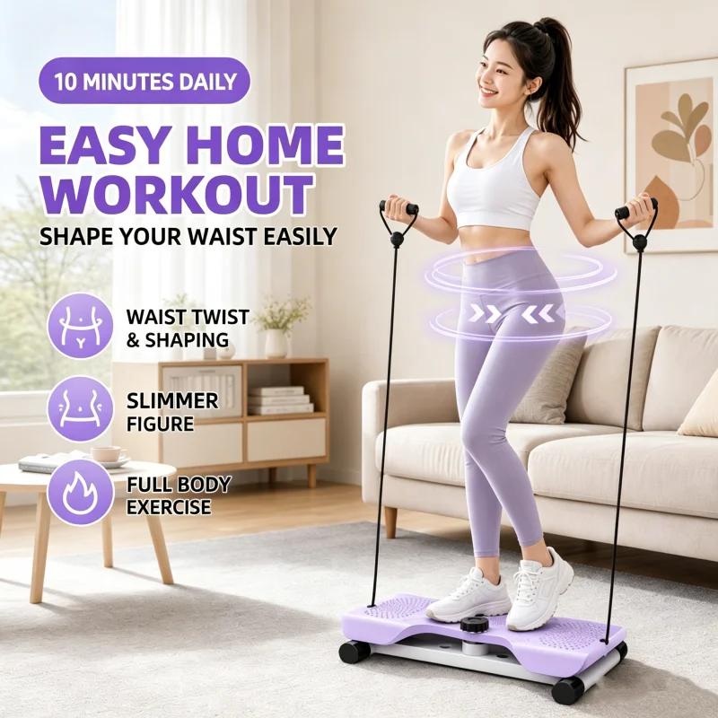 Indoor Waist Twisting Machine Turntable Thin Waist Thin Legs Indoor Home Fitness Equipment Mute Load 150kg Twisting Board