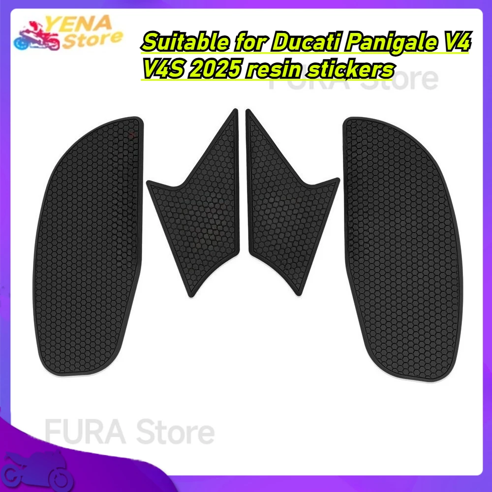 

Motorcycle protective pads with new decorative decals are suitable for Ducati Panigale V4 V4S 2025 resin stickers.