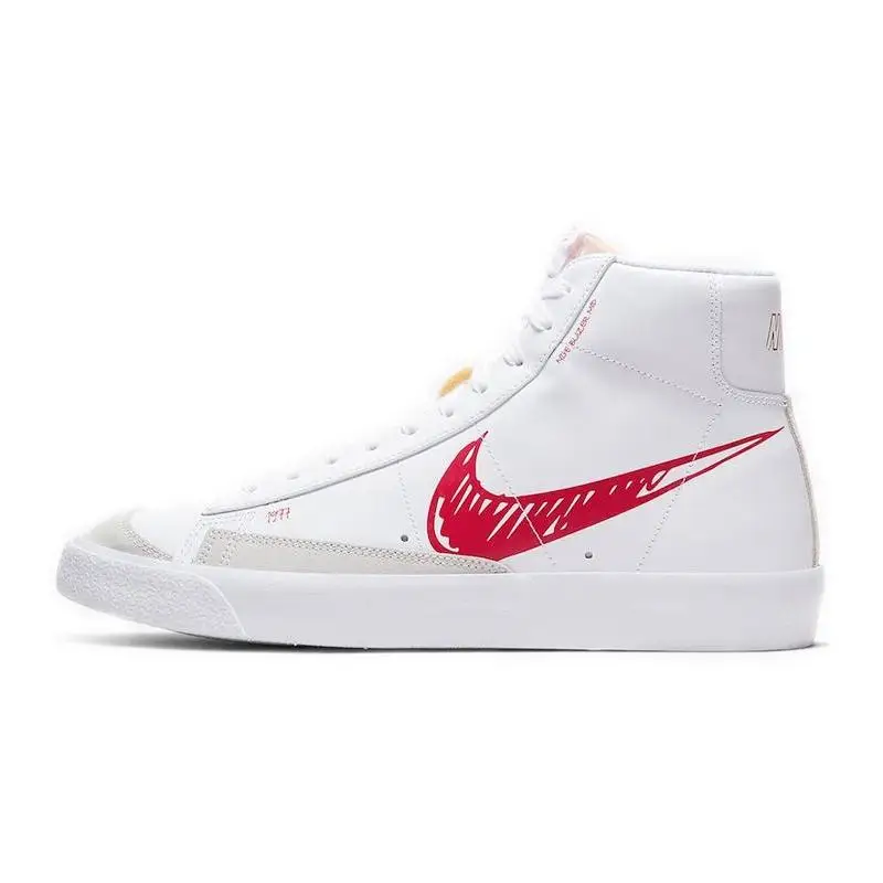 Nike Nike Blazer Mid 77 Sketch White Red Sneakers shoes CW7580-100