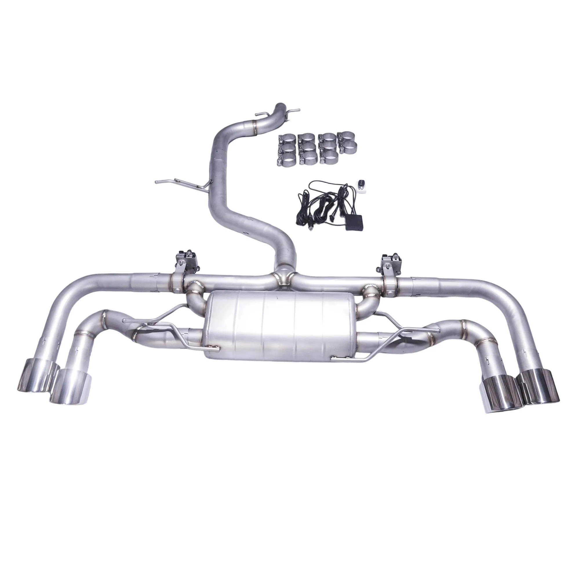 

Выхлоп GFC/подходит для Audi TT MK2 2.0T 2WD Catback 2007 Высокопроизводительная выхлопная система из нержавеющей стали 101, четыре выхода, наконечник