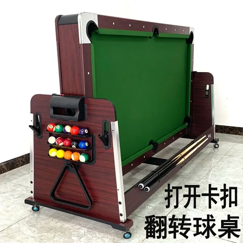 For 4-in-1 Multifunctional Automatic Billiards Table Standard Adult Indoor Black Eight Ball Table Tennis Air Hockey Game