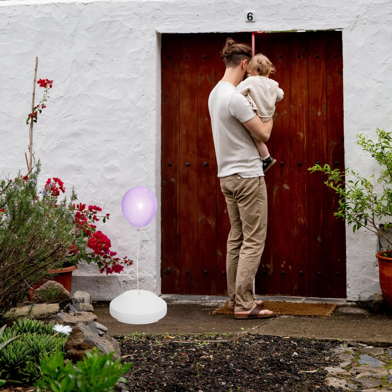 2 قطعة بالون الماء مملوء بالماء قاعدة قوس قاعدة الأوزان حامل مربع خفيف الوزن البلاستيك الحدث الطرف الديكور #2