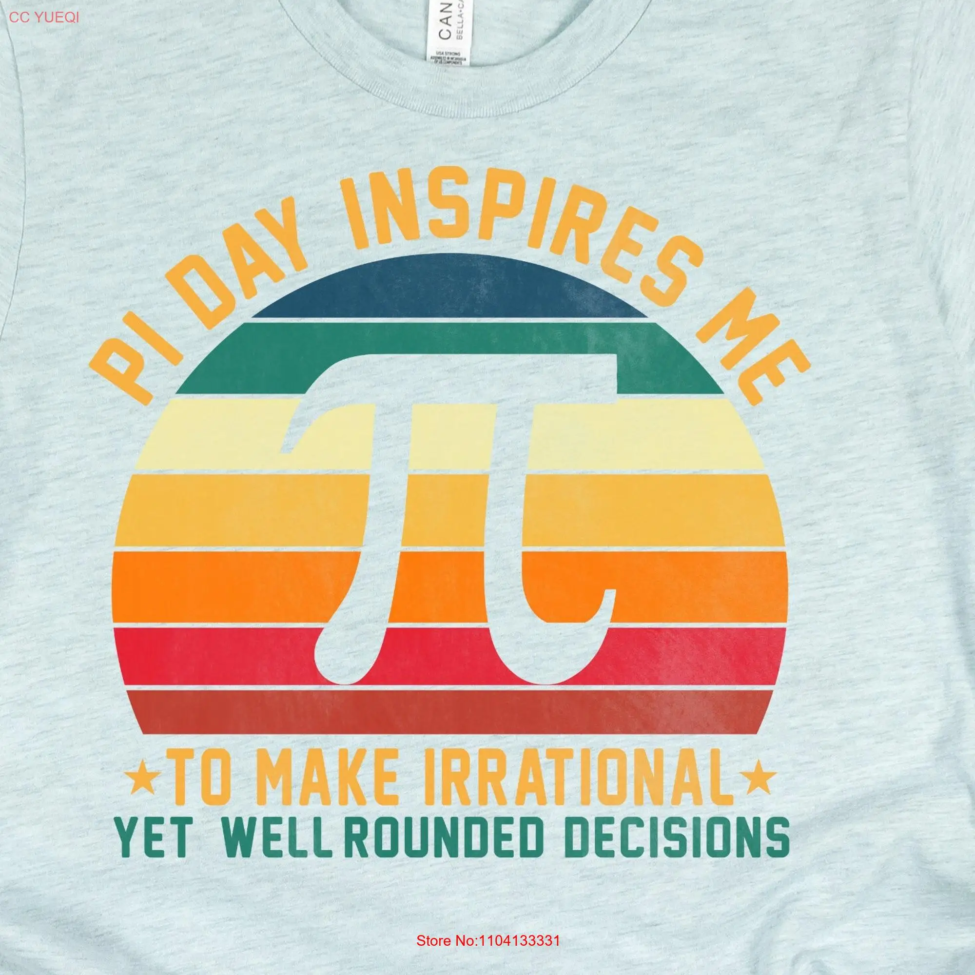 Funny Math T Shirt Pi Day Inspires Me Cute tee Teacher for Lover Vintage Retro Nerd long or short sleeves