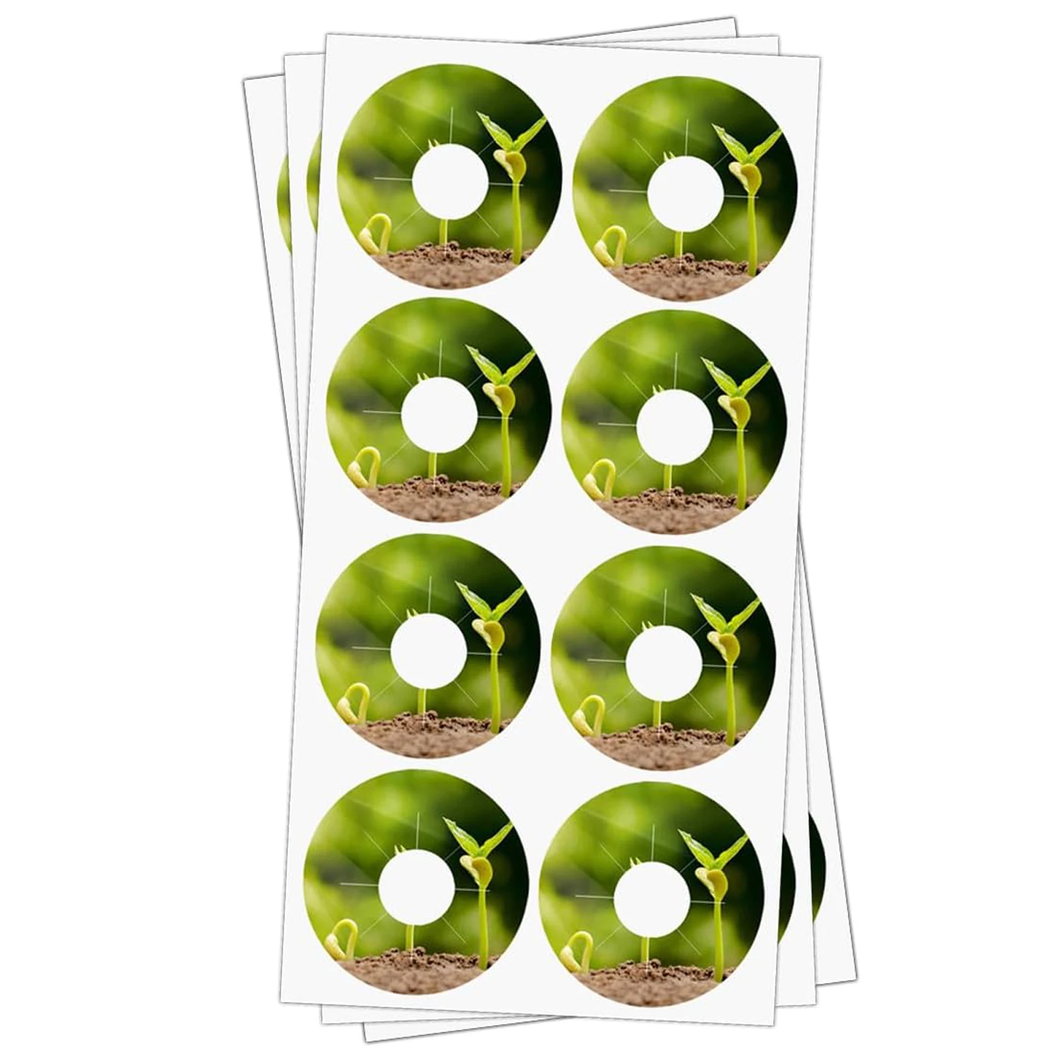 1.5 Inch Peel and Stick Hydroponic Garden Label Seed Pot Labels Sticker Plant Grow Basket Label Seed Pot Sticker 120pcs