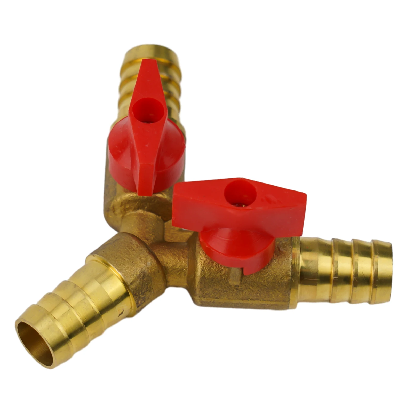 Heavy duty Brass made 12mm Hose Y 3Way Ball Valve for Fuel Air Water Gas for Plumbing Fittings and Pneumatic Fittings