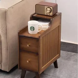 Bedside Table Modern Simple Shelf Small Bedroom Small Cabinet Light Luxury High-Grade Narrow Side Rental Room