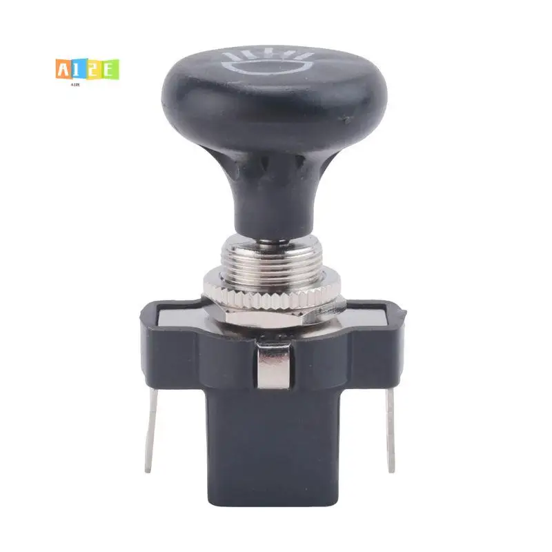 A12E-Universal 12V Car Push Pull Headlight Switch Button,For Golf Cart Club Car EZGO Yamaha