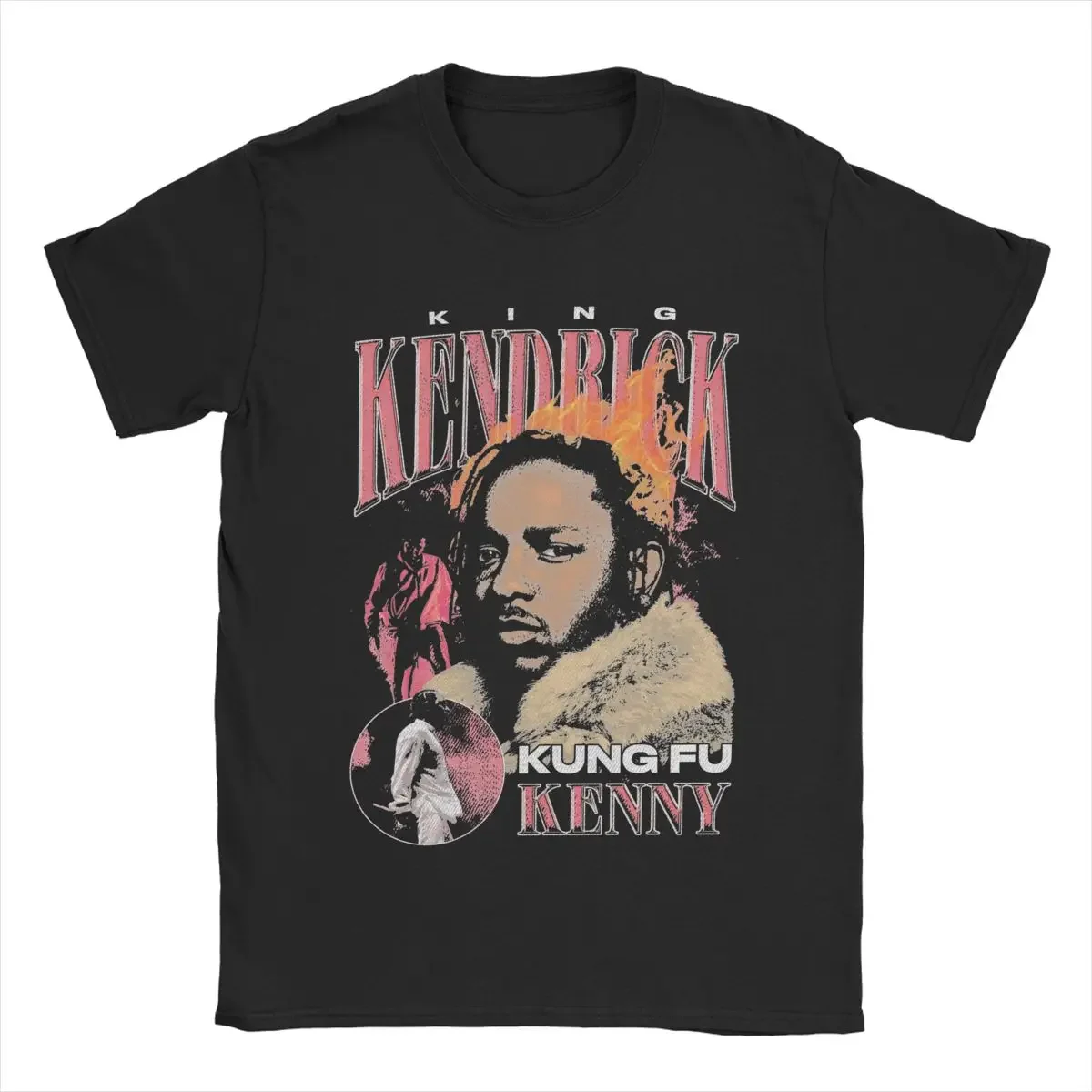 Kendrick Lamar 90s T Shirts Men Cotton Funny T-Shirt Round Neck Tees Short Sleeve Clothing Plus Size