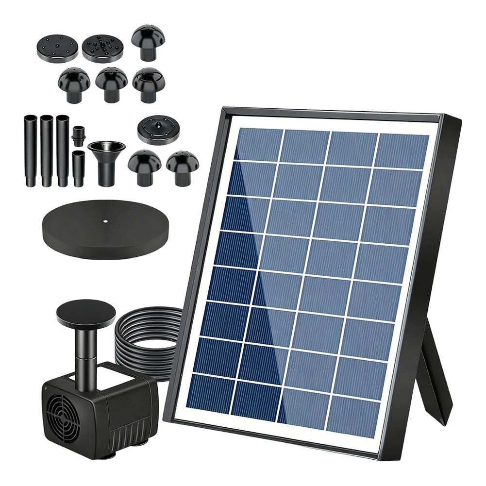 Solar-Powered Garden Fountain Pump: Customizable Water Display For Garden Solar Fountain Water Pump Decoration