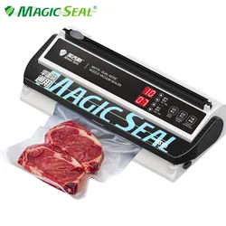 MAGICSEAL 진공기 식품 밀봉 기계, 가정용 진공 기계, 플랫 백 밀봉 포장 기계, 소형 Ms175 백 커터 포함