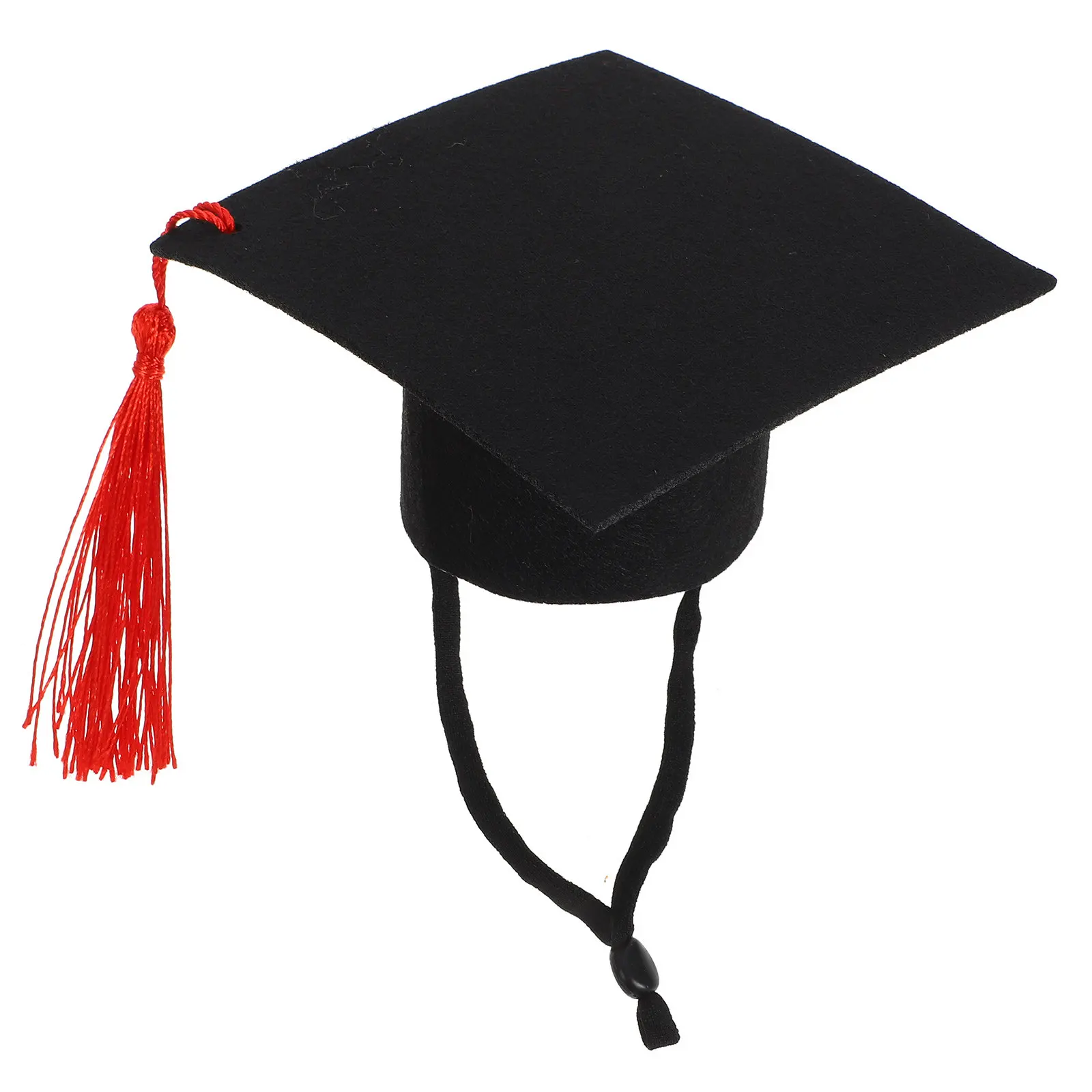 Small Pet Graduation Cap Adjustable Hamster Hat Size L Tassel Lightweight Washable Photo Prop Pet Costume Accessory