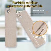 Sharpen Fishing Hook Tools For Camping Outdoor Mini Portable Diamond Sharpener Stone Keychain Pocket Tool For Knife Nail