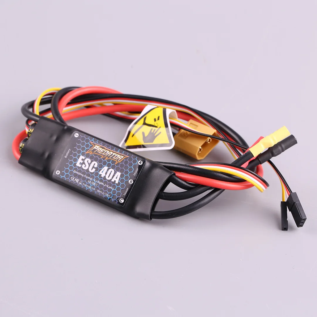 FMS Predator 40A Model Aircraft ESC 3A Switch BEC Configuration Brushless ESC Fixed Wing with Reverse Thrust Function