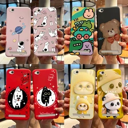 For Xiaomi Redmi 4A 5A 4X Go Case Cute Rabbit Panda Soft Silicone Back TPU Phone Cover For Xiaomi Redmi 5A 4A 4X Go Redmi5a Case