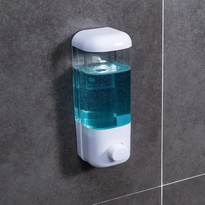 Wall mounted Soap Dispenser, Manual Press, 500/1000ML Capacity, Suitable for Shampoo, Used Bottle, Bathroom Liquid image 5