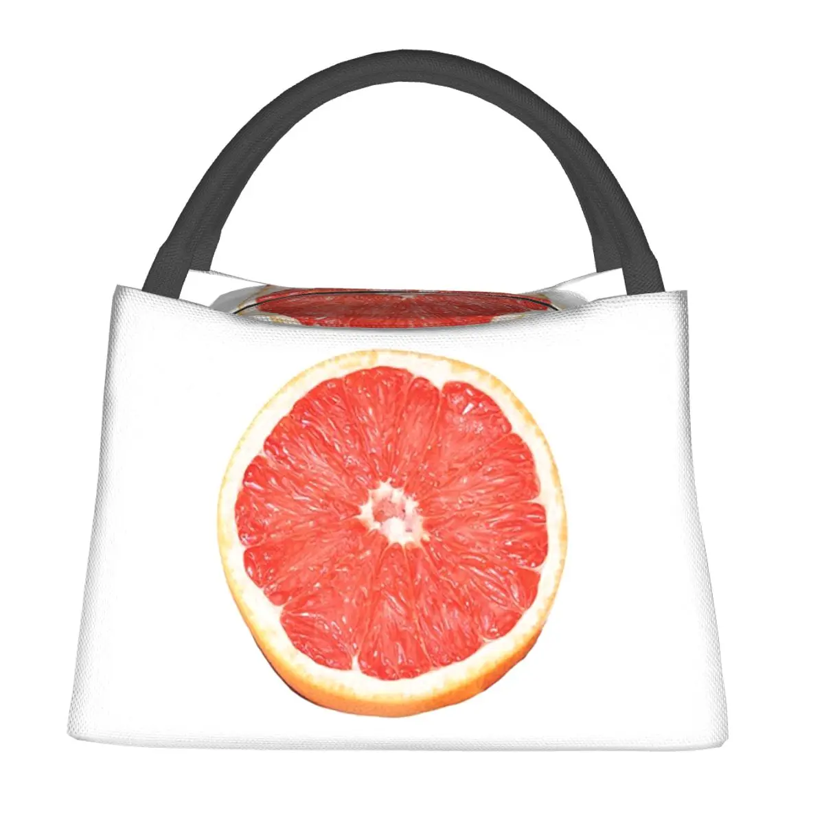 Orange, Grapefruit, Fruit, Red Lunch Bags Insulated Bento Box Lunch Tote Picnic Bags Thermal Bag for Woman Children Travel