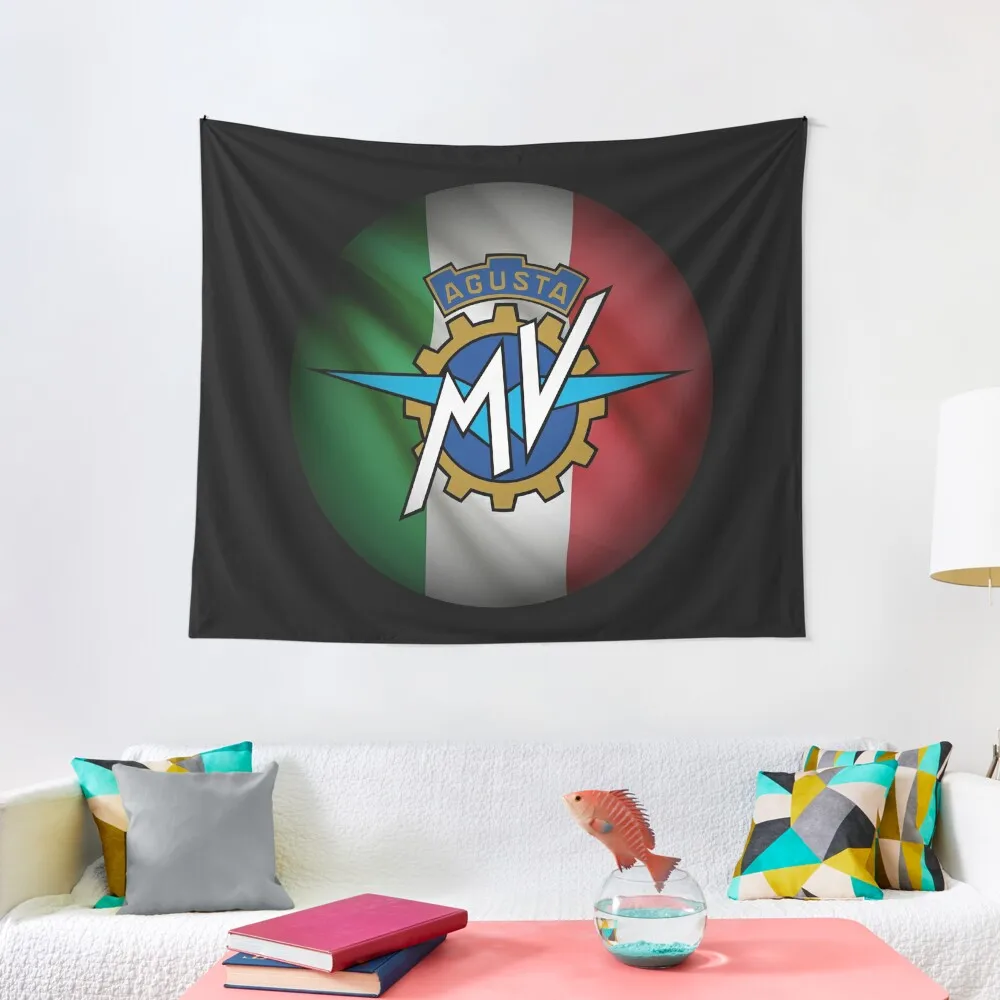 

MV Agusta Italian Flag Tapestry For Bedroom Aesthetic Room Decoration Aesthetics For Room Room Decorations Tapestry