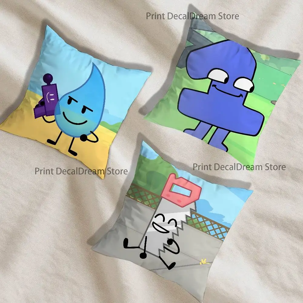 

Bfdi Battle For D-Dream Island Printed Pillow Cover Cushion Case Simple Sofa Pillow Case No Pillow Core