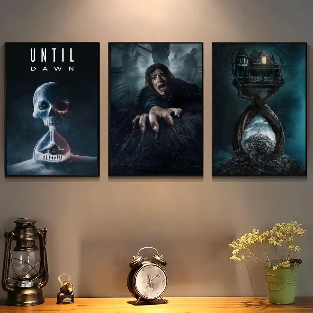 Until Dawn Poster For Self-adhesive Art Waterproof Paper Sticker Coffee House Bar Room Wall Decor