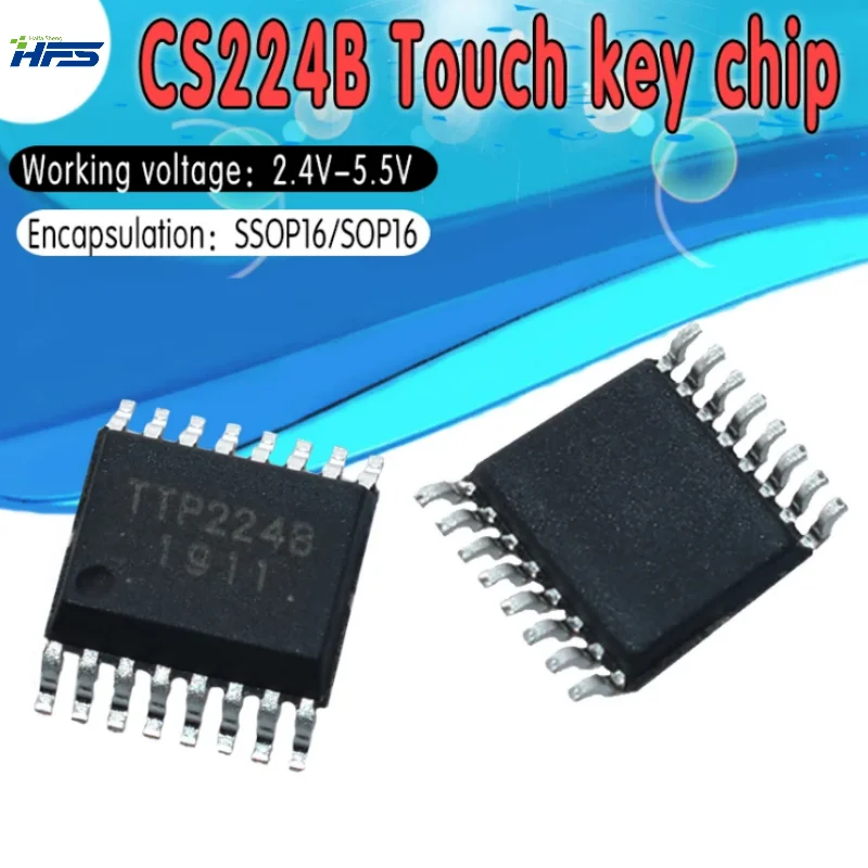 

10PCS TTP224B-BSBN TTP224-BSB SSOP-16 TTP224 SSOP TTP224N-BSB TTP224N SMD 4 Keys Touch Pad Detector IC