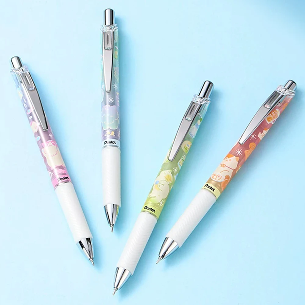 Japan Pentel Quick Drying Gel Pen 0.5mm Black Pen BLN75TLNK Needle Tip Pens for Writing Office Accessories Stationery