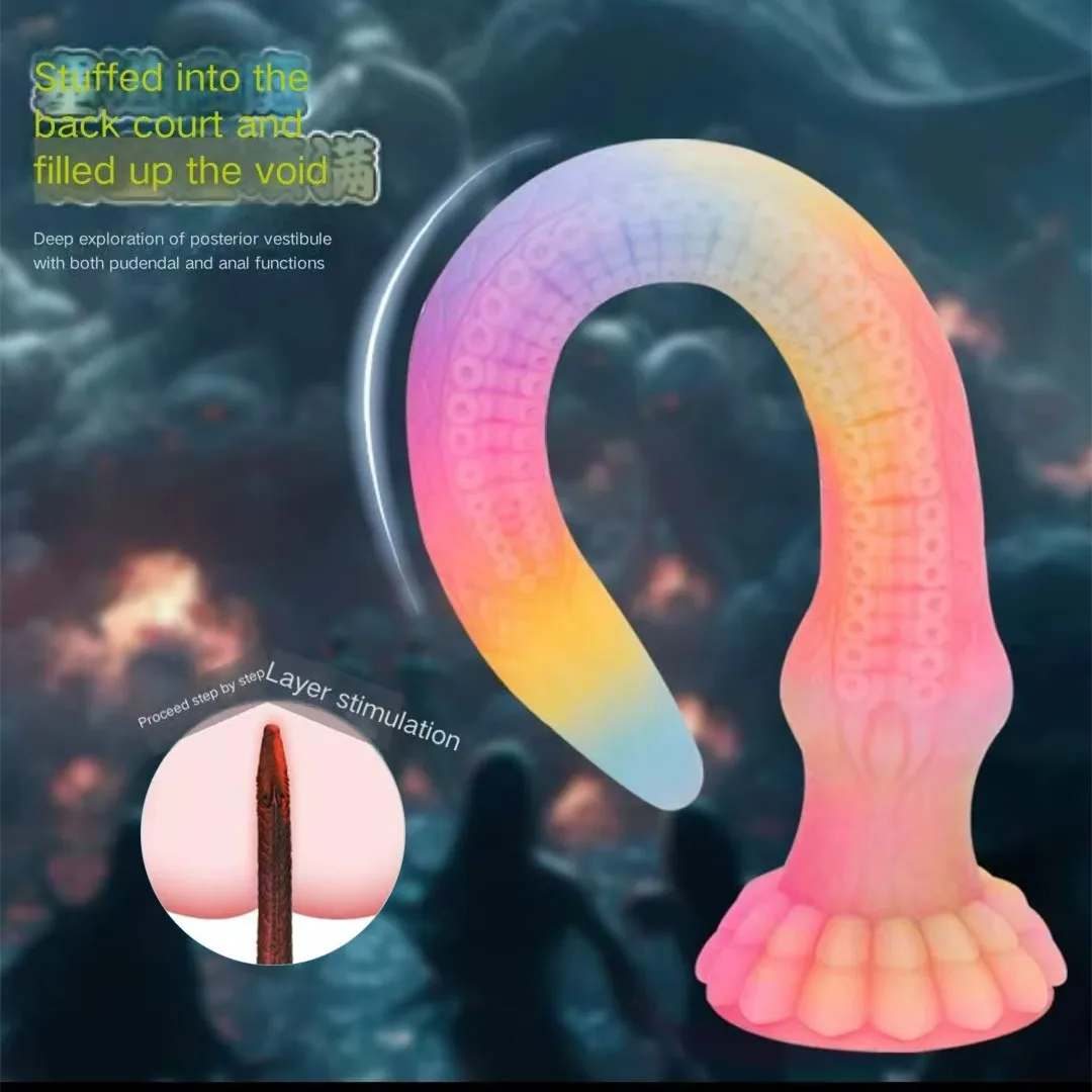 Super Huge Anal Plug Luminous Long 56.5cm Butt Plug Silicone Octopus Tentacles Anal Dildo Prostate Massage BDSM Dilatador deeldo