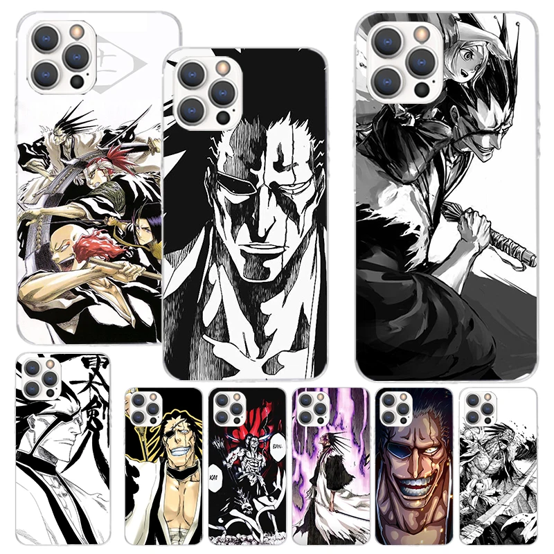 Чехол для телефона отбеливатель Zaraki Kenpachi для Apple iPhone 15 14 13 12 11 Pro Max Mini XS XR X 7 Plus 8 + SE, мягкий силиконовый чехол с принтом