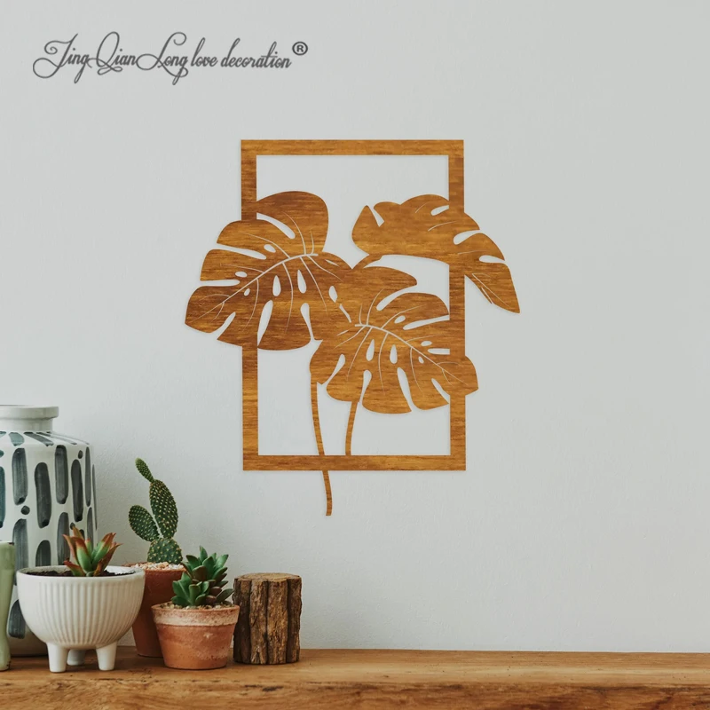 Monstera Leaf wood, Monstera leave wood, Leave wooden wall art, Monstera wood panel, Tropical wood wall art, Plant wall decorati