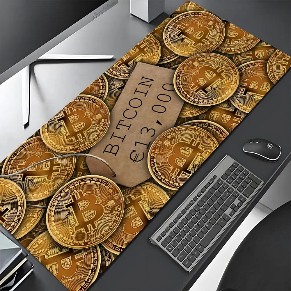 Bitcoin Logo Small Mouse Pad Gamer Mousepad Baby Bear Large Mouse Mat Natural Rubber Desk Rug PC Desk Mats Design Mousepads