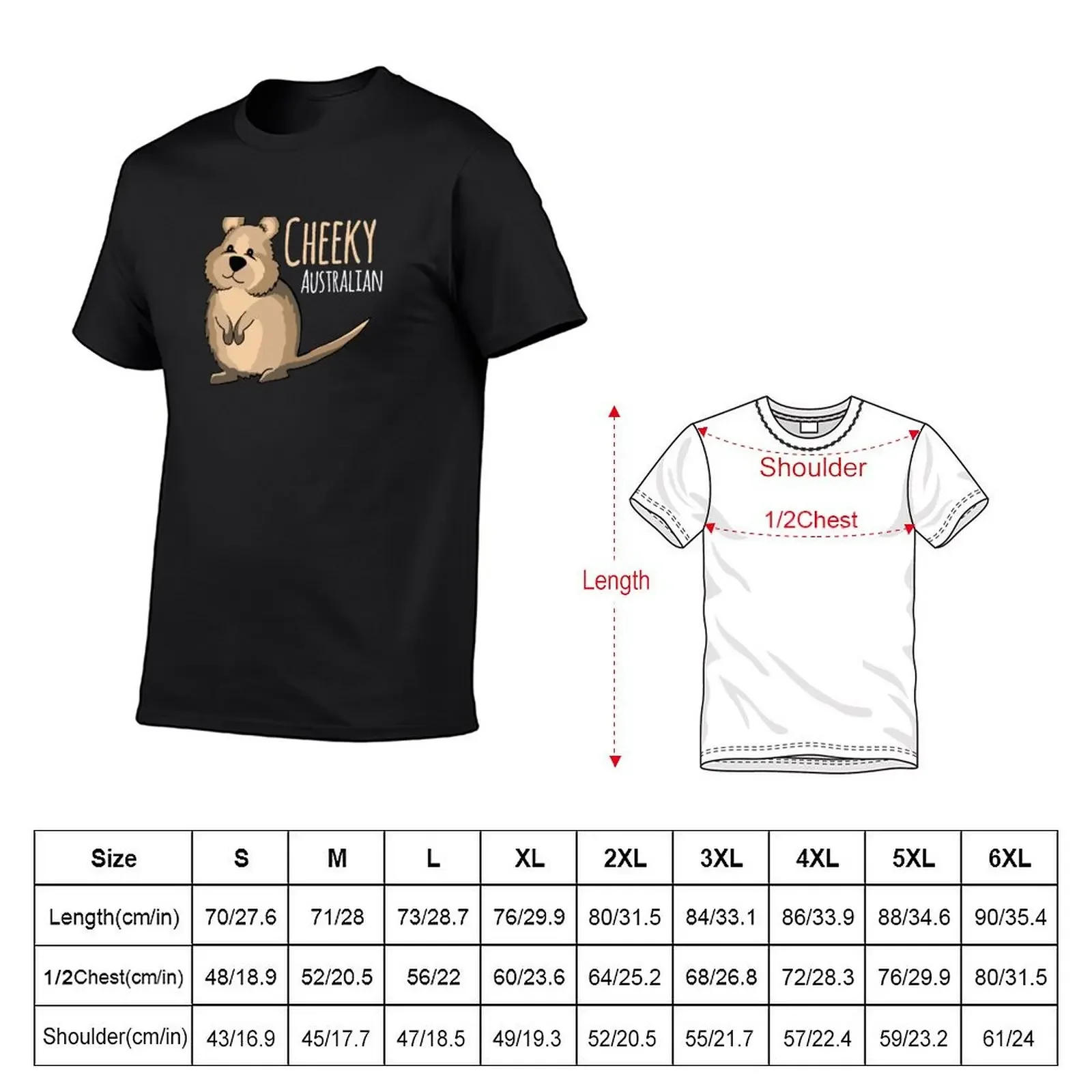 Cheeky Australian Quokka T-Shirt plus size tops anime clothes t shirt for men