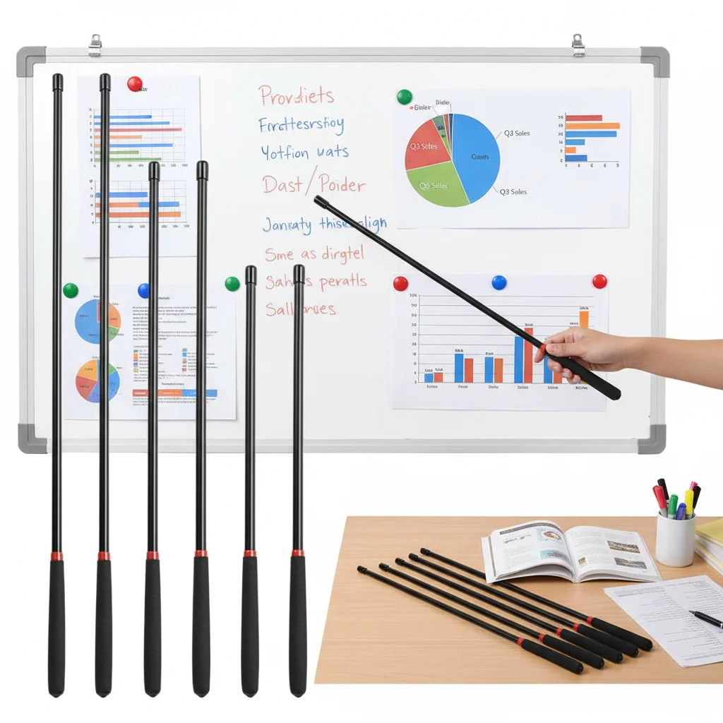 1 Pcs Solid Resin Professional Teaching Whip Extended Durable Teaching Stick Handheld Classroom Finger Pointer Students