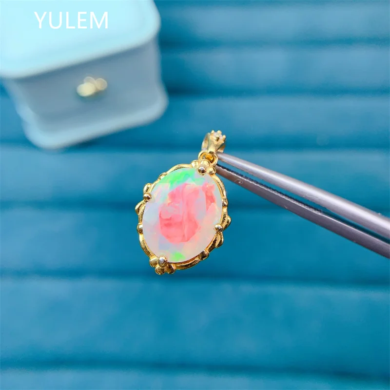 

Элегантный кулон YULEM из серебра S925 с натуральным цитрином, легкое роскошное ювелирное украшение для девушек и женщин, подарок на день рождения и для повседневной носки