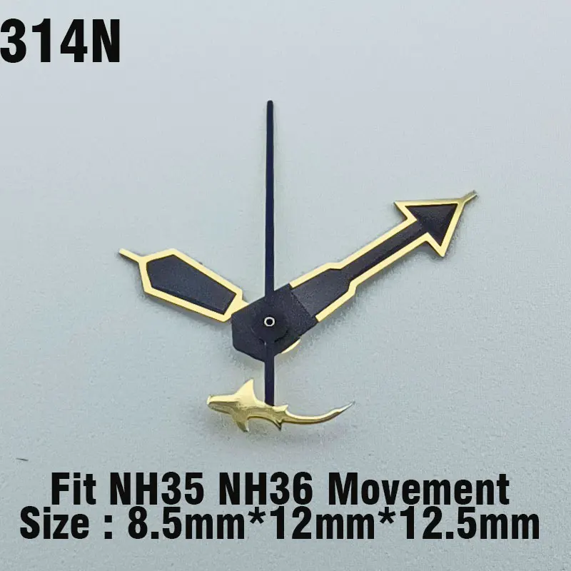 Watch hands NH Hands 35 36 Super Green glow in the dark hands Seconds Watch accessories for NH movement 35 36 assembly