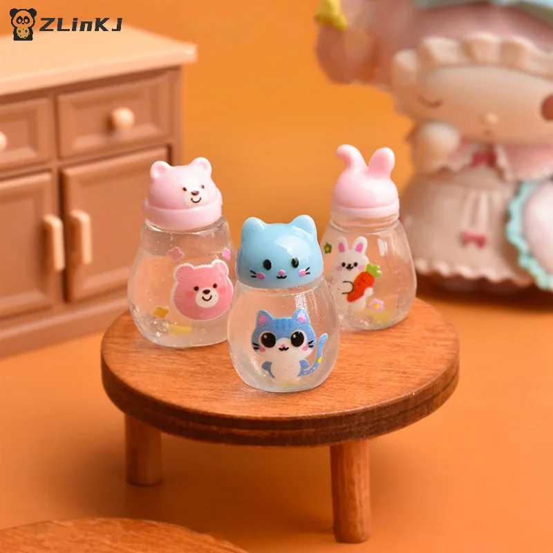 ▶5Pcs Dollhouse Simulation Cartoon Mini Water Cup Model Dollhouse Home Desktop Ornament Doll House Micro Scene Decor Props image 2