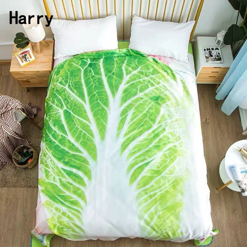 Baby Blanket Cabbage Cute New Siesta Sofa Office SimulationFlannel Soft Blanket Sleeping Wrap Vegetable Shaped Blankets