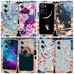 For Oppo A57s 4G Case A 57s Cover 2022 Silicone Astronaut Soft Clear Cover For Oppo A57e A77S A77 4G Phone Cover 6.56