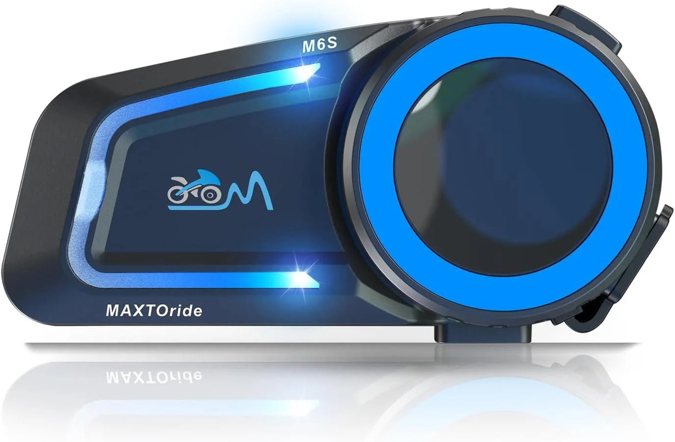 

MAXTO Motorcycle Helmet Bluetooth Headset M6S with Mesh Communication Systems Noise Cancellation Music Sharing