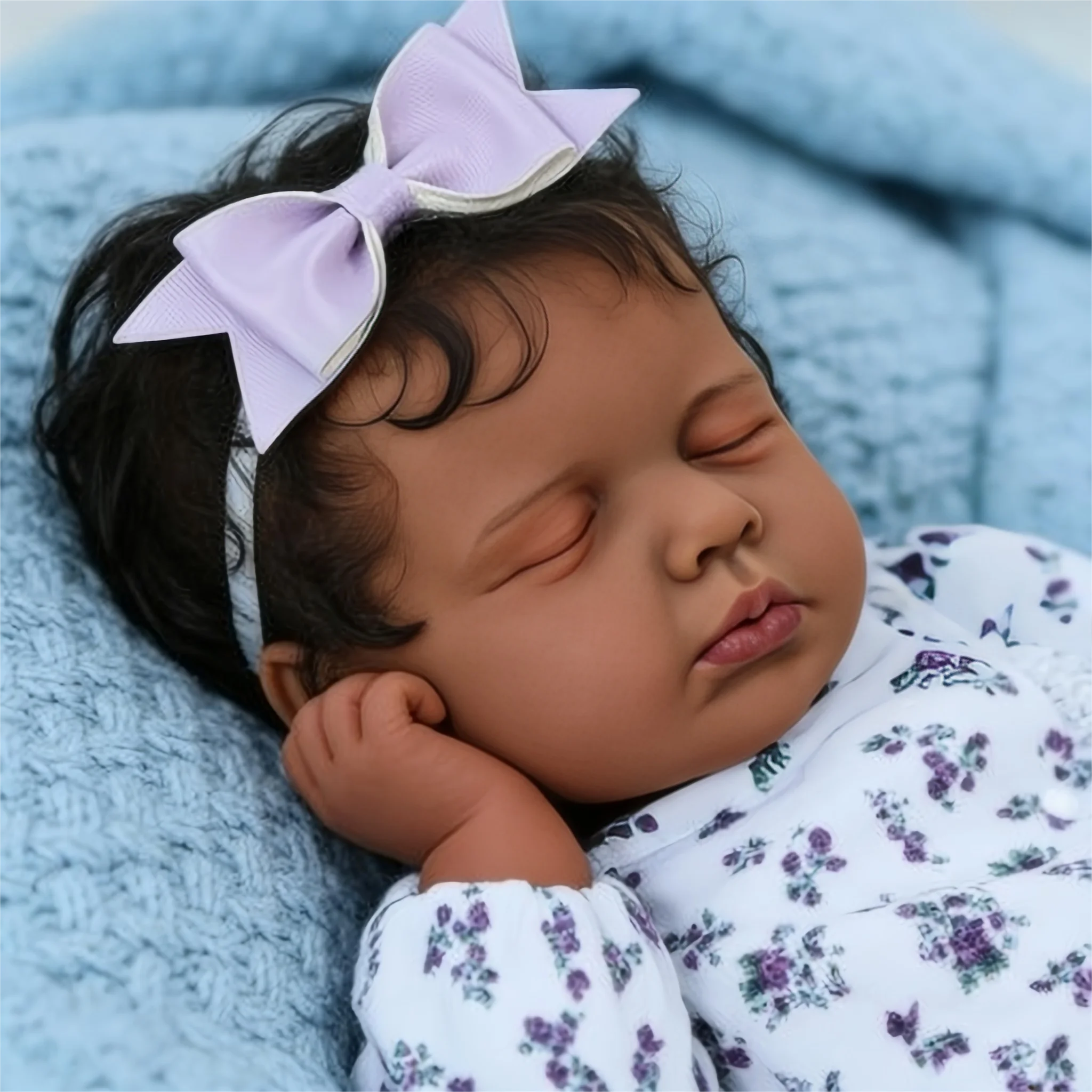 Poupées Reborn de 18 pouces - Nouveau-né réaliste, corps lesté et doux, adorable poupée réaliste poseable - Cadeau pour les enfants de 3 ans et plus