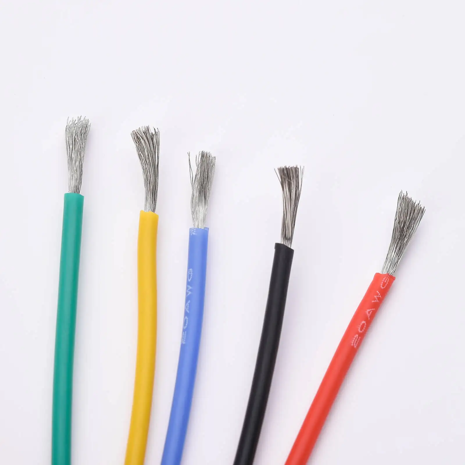 20AWG Electric Wire Flexible Silicone Wires 20 Gauge Stranded Tinned Copper Wire 5 Colors 16.4ft/5m Each or 32.8ft/10m Each