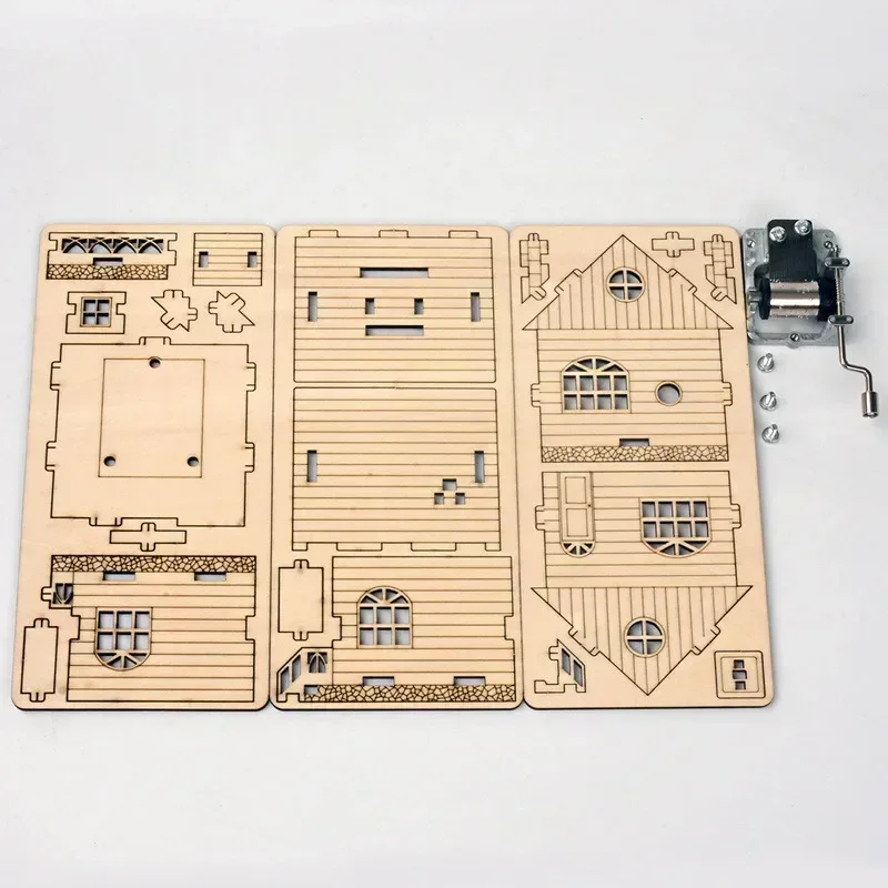 Kit de modelo de caja de música de madera DIY, montaje creativo hecho a mano, equipo de aprendizaje, principios de física, regalo STEM para niños de 8 a 14 años