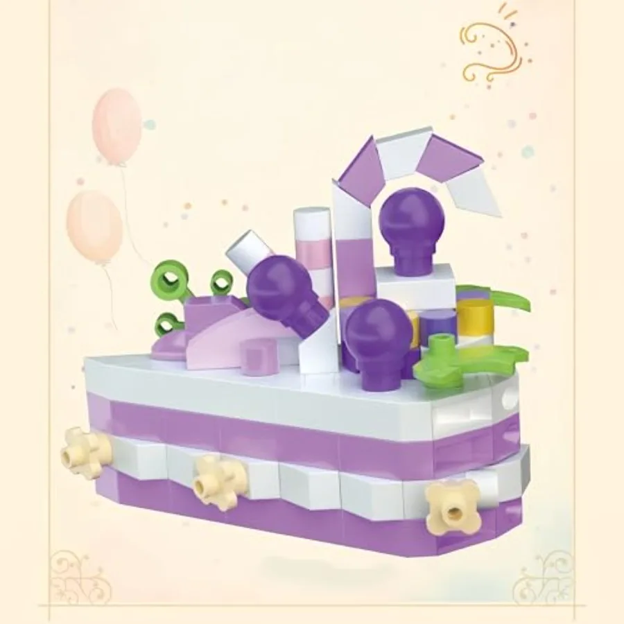 

Mini Building Blocks Cake Sets Micro Mini Cake Building Bricks Perfect Party Favors for Teenagers. (‌Blueberry Cake,283 Pcs)