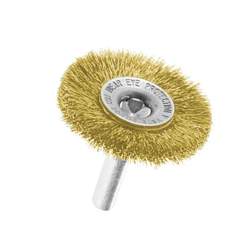 1Pc 50mm Crimped Steel Wire Brush 2 Inch For Metal Rust Removal Polishing Wheel Deburring Cutting Disc For Drill Rotary Tool