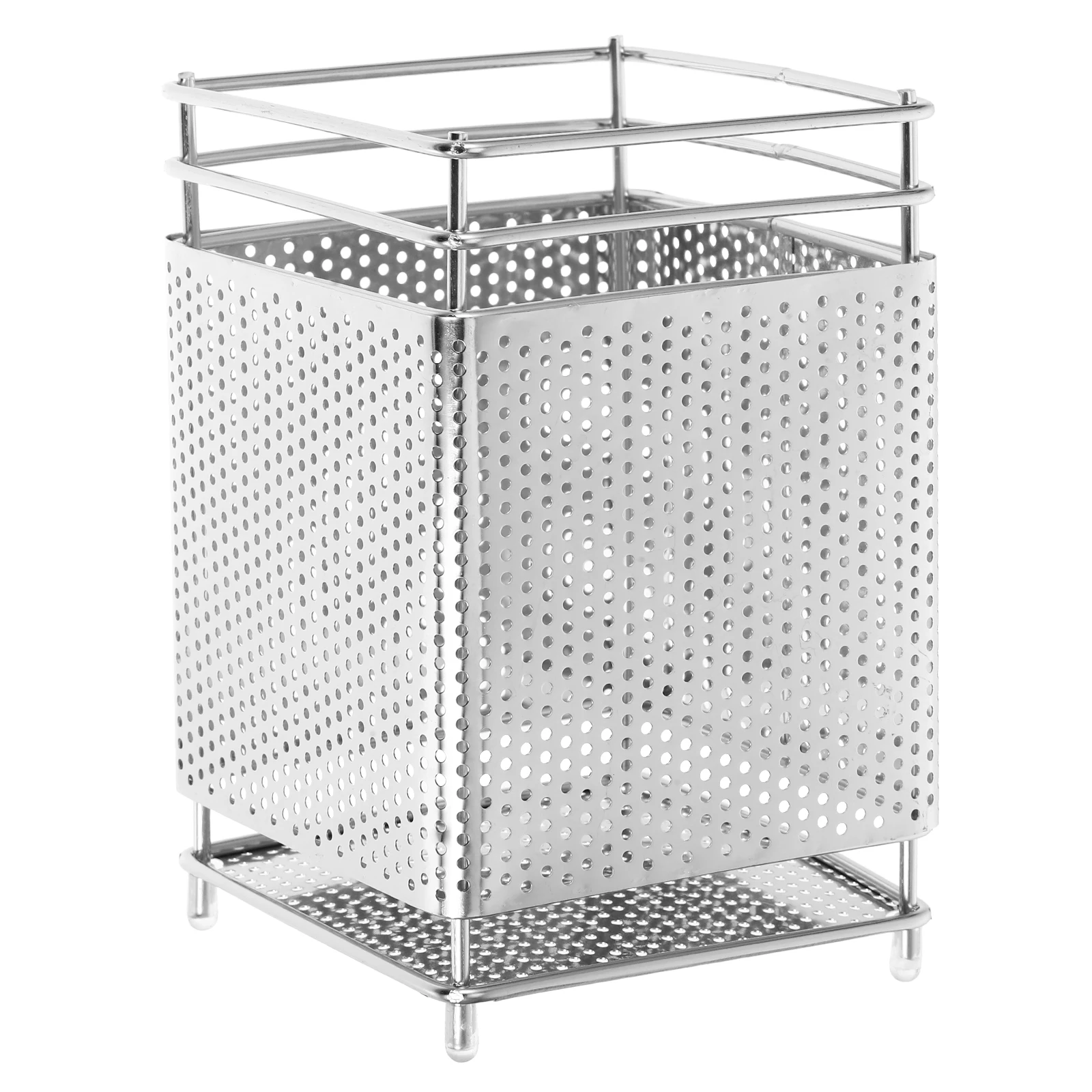 

Stainless Steel Cutlery Holder Utensil Kitchen Counter Chopstick Draining Holder Hanging Draining Spoon Rack Storage