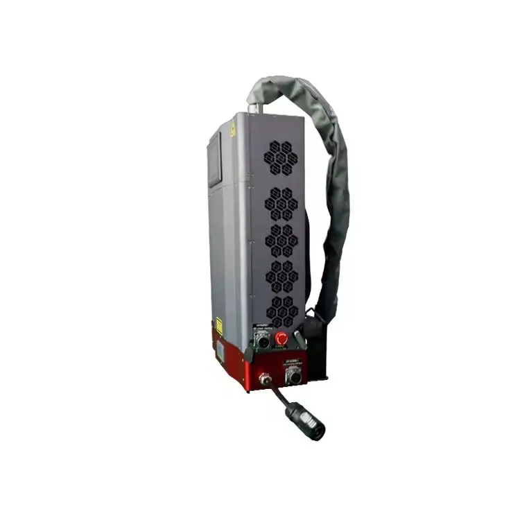 Supercnc 100w mochila portátil graffiti panint limpeza de madeira máquina de limpeza a laser remoção de ferrugem