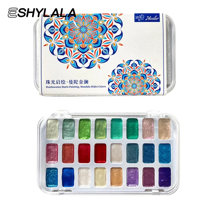 24-kleuren parelmoer olieverfschilderij nagellak kloppende lijm vlek ingeblikt hoge verzadiging populaire semi-solide nagellak