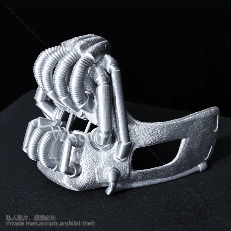 

Bane Cosplay Anime Dark Horror Movie Knight Silver Skull 3D Polylactic Acid Mask Halloween Christmas Party Man Cos Customized