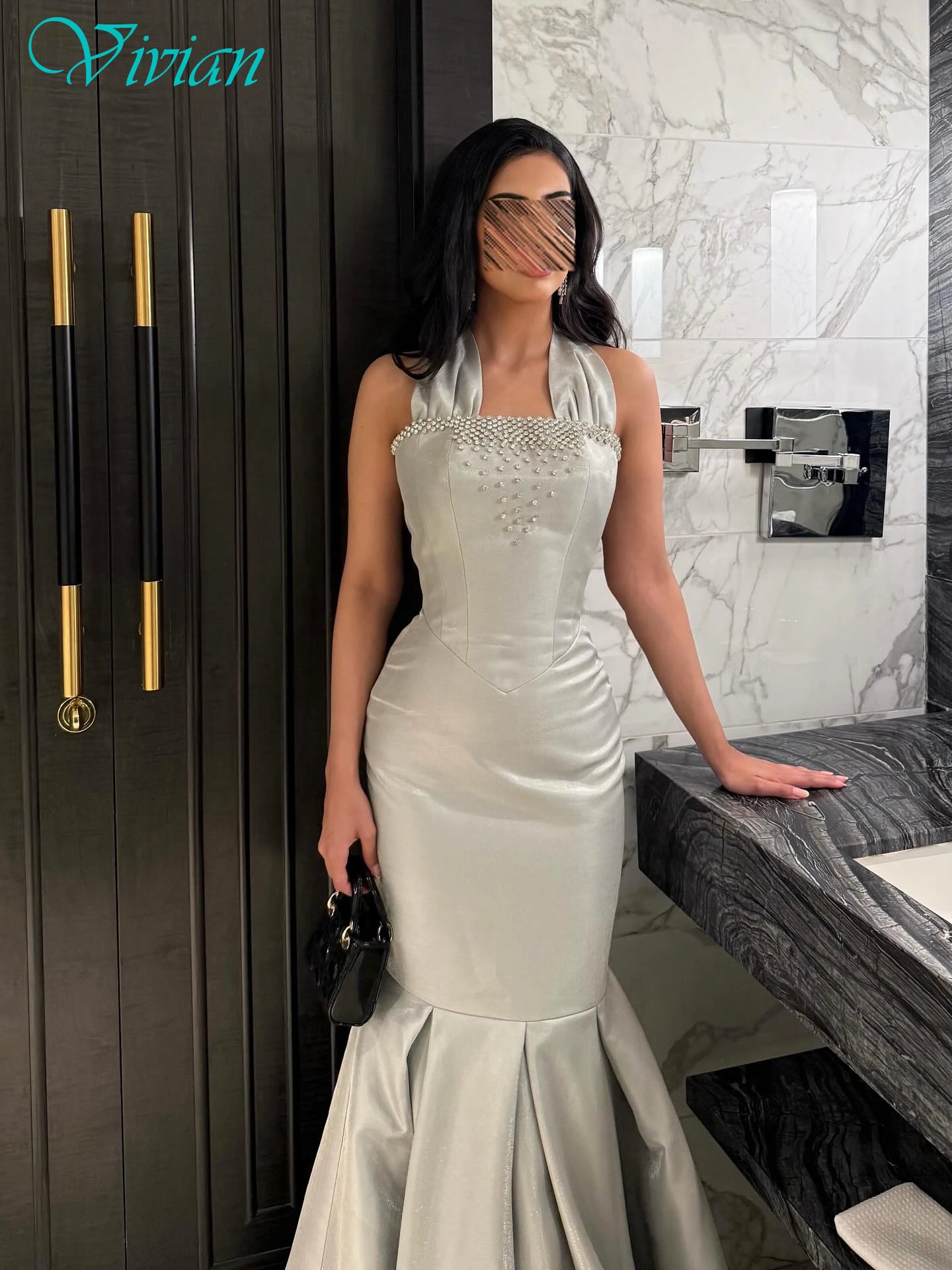 تخصيص حورية البحر الرسن بلا أكمام أنيقة رسمية مخصصة فساتين المناسبات أزياء حساسة المشاهير فساتين الحفلة الراقصة الحديثة