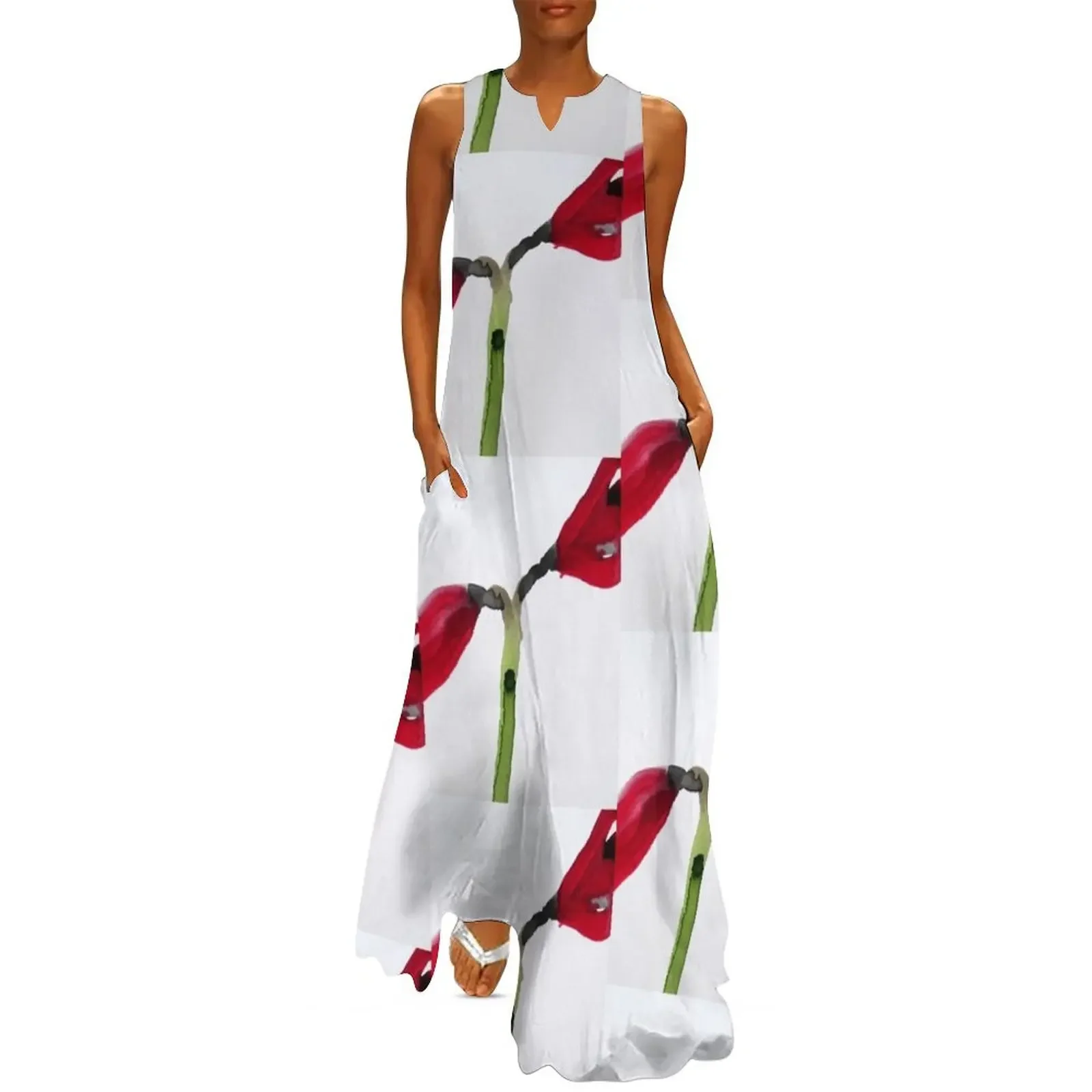 

Amaryllis, watercolour Long Dress Party dresses for women Dress